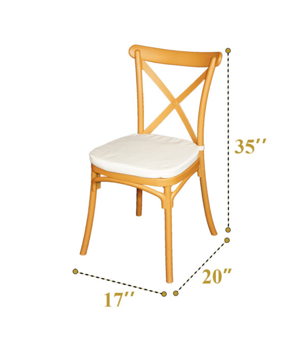 Cross Back Chair (Brown)(325 Pcs) - Image 12
