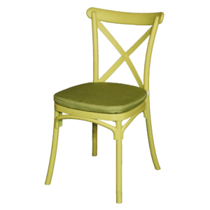 Cross Back Chair (Green) (100 Pcs)