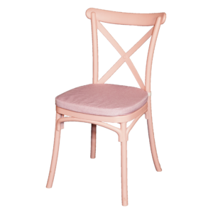 Cross Back Chair (Pink) (100 Pcs)
