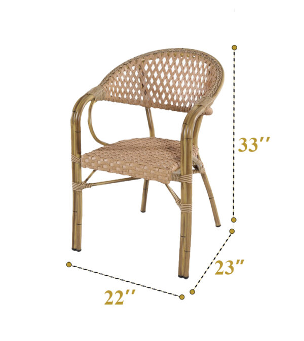 Classic Rattan Arm Chair (200 Pcs) - Image 3