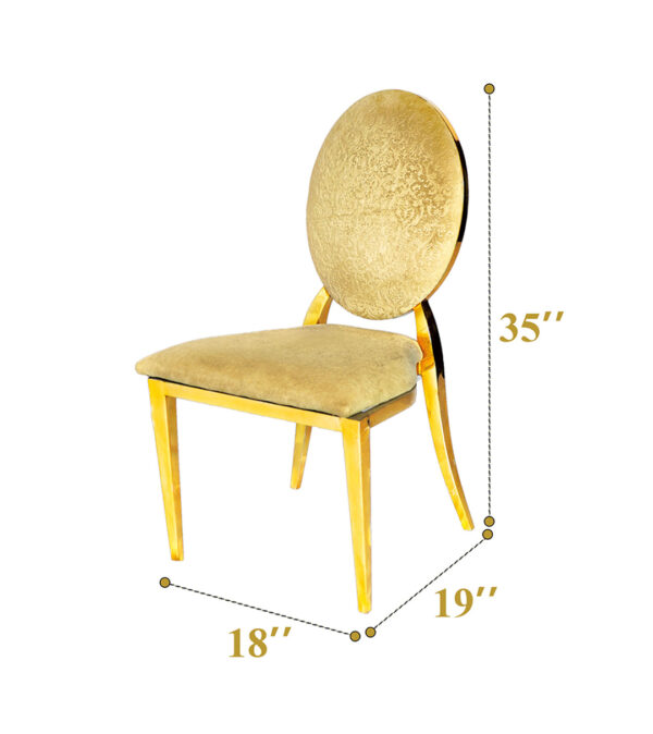 Louis Chairs Printed (Gold) (350 Pcs) - Image 5