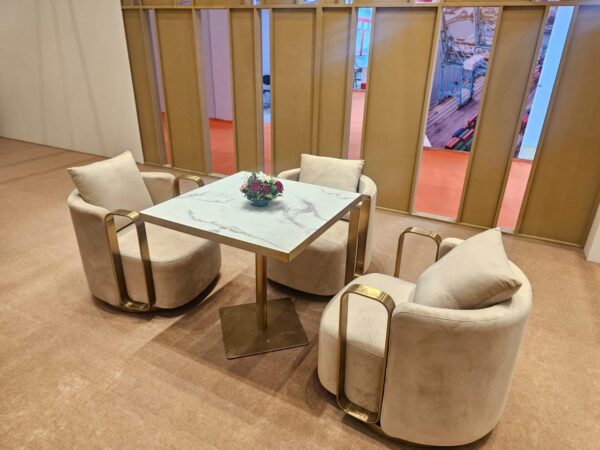 Gold Faux Bistro Table (Pcs 16) - Image 4
