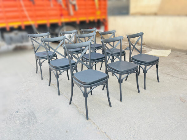 Cross Back Chair (Black) (300 Pcs) - Image 8