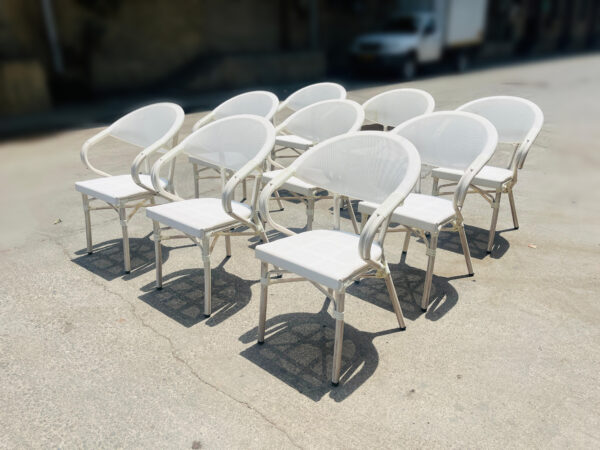 White Teslin chairs (White) (200 Pcs) - Image 6