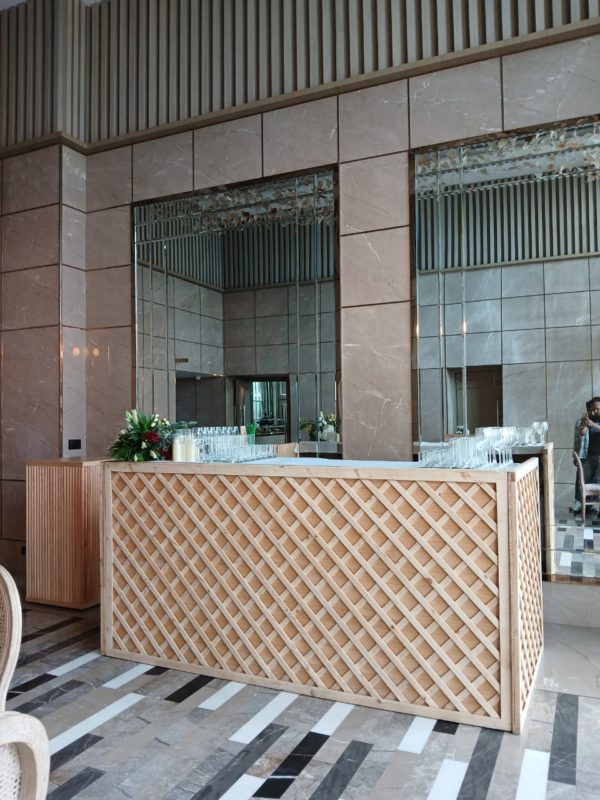 Wooden Trellis Bar Counter (4 Qty) - Image 6