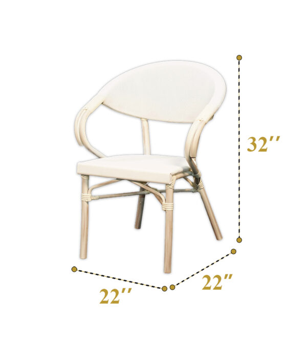 White Teslin chairs (White) (200 Pcs) - Image 3