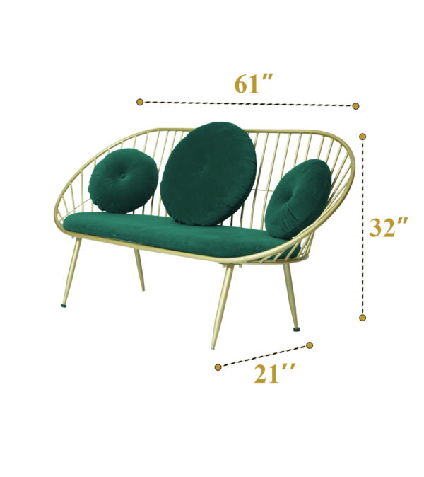 Aerrow Green Sofa  ( Pcs 10 ) - Image 7