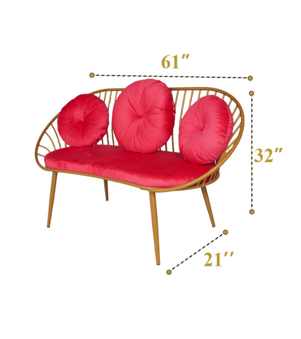 Aerrow Rani Pink Sofa ( Pcs 10 ) - Image 4
