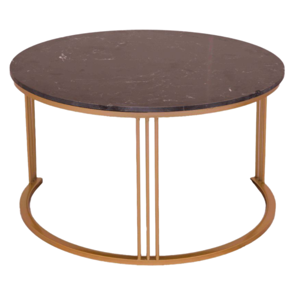 Black Marble coffee table (round) (Pcs 4)