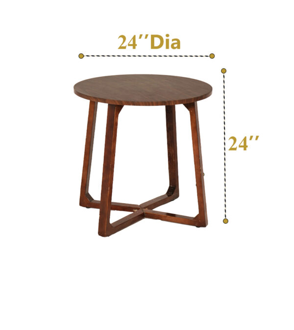 Dark wood side table (Pcs 6) - Image 3