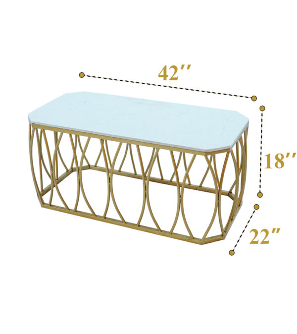 Gold Jhali Coffee Table 1 ( 8 Qty) - Image 5