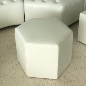 White Pouffes (assorted) 24