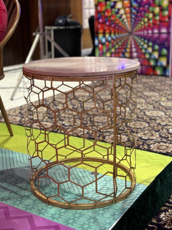 Gold Jhali coffee table (round) (Pcs 12) - Image 6