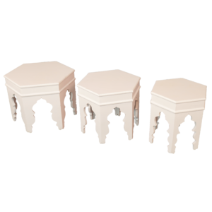 Moroccan coffee table (set of 3) (Pcs 8)