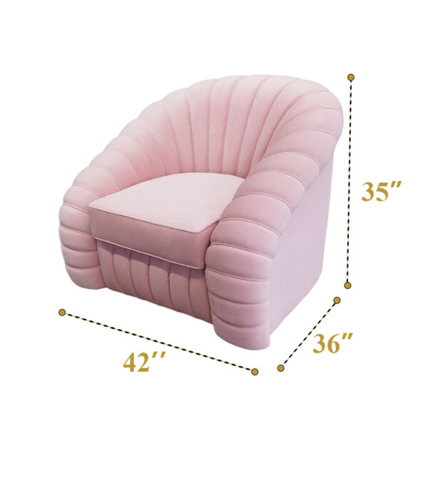 Pink Carnation sofa 1 seater (Pcs 16) - Image 4