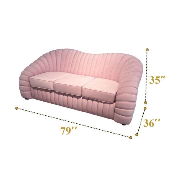 Pink Carnation sofa 3 seater (Pcs 16) - Image 4
