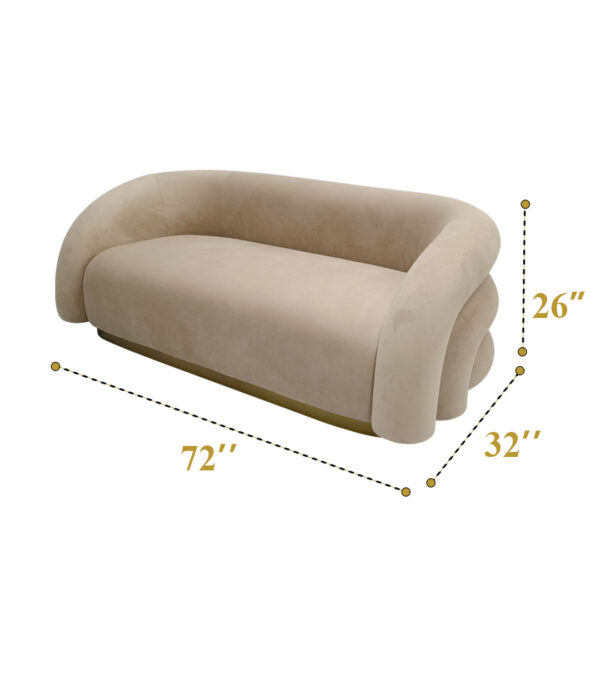 Plum sofa 3 seater (Pcs 32) - Image 4