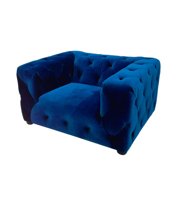 Royal Blue sofa 1 seater (Pcs 24)