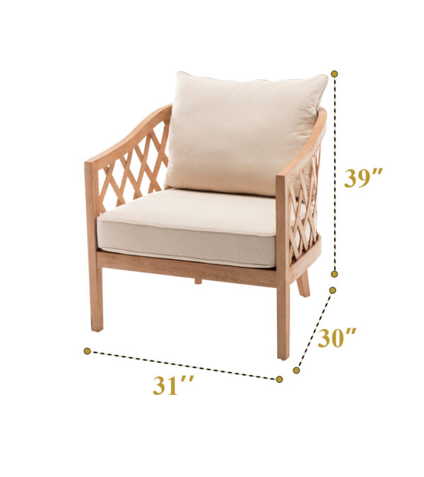 Trellis sofa 1 seater (Pcs 16) - Image 7