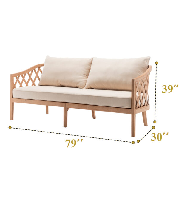 Trellis sofa 3 seater (Pcs 16) - Image 7