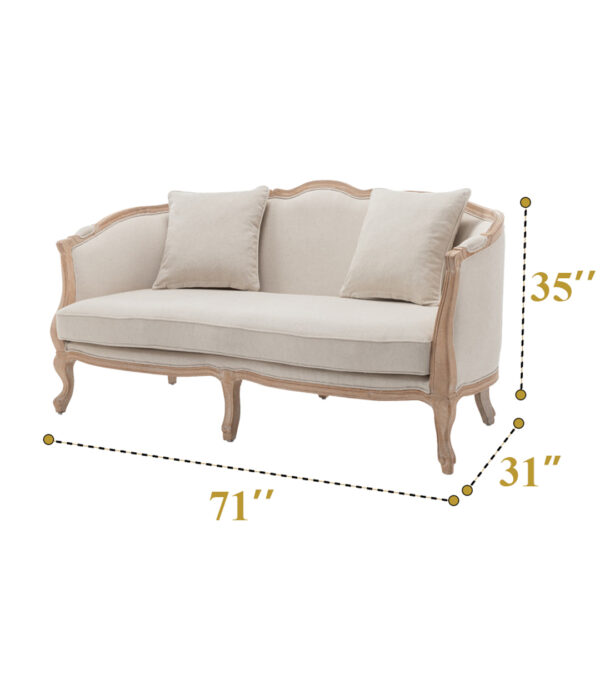 Vintage sofa 2 seater (Pcs 24) - Image 5