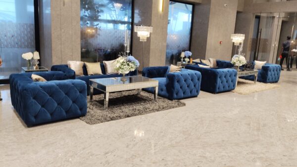 Royal Blue sofa 1 seater (Pcs 24) - Image 5