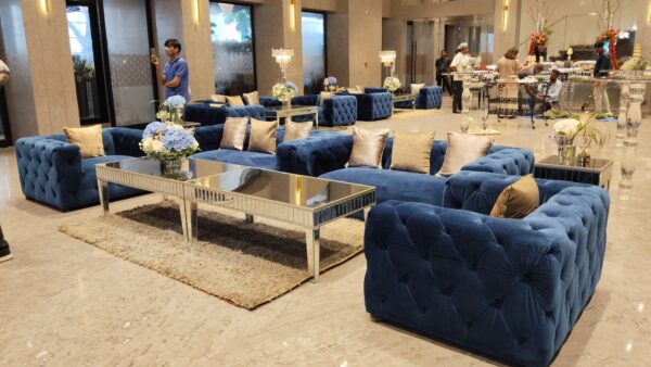 Royal Blue sofa 1 seater (Pcs 24) - Image 6