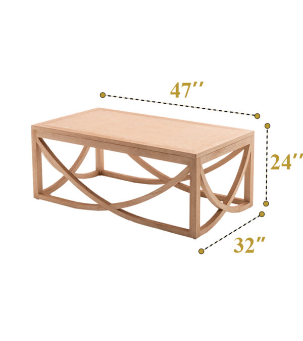 Wooden Coffee table (rectangle) (Pcs 24) - Image 2