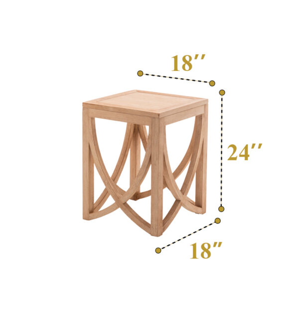 Wooden Side table (square) (Pcs 36) - Image 4
