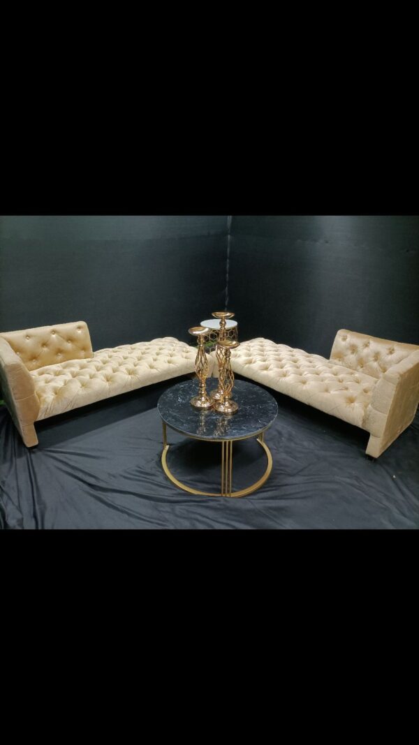 Black Marble coffee table (round) (Pcs 4) - Image 2