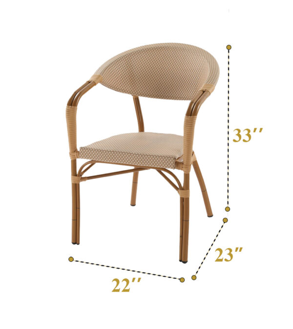 Brown Teslin chairs (Pcs 200) - Image 3