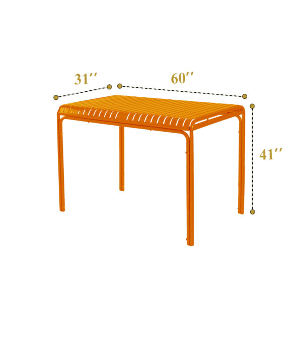 Colourful Bar Tables (Orange) 12 Qty - Image 3