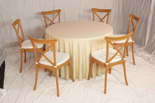 Cross Back Chair (Brown)(325 Pcs) - Image 7