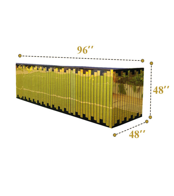 Gold Acrylic Bar Counter ( 4 Qty ) - Image 4