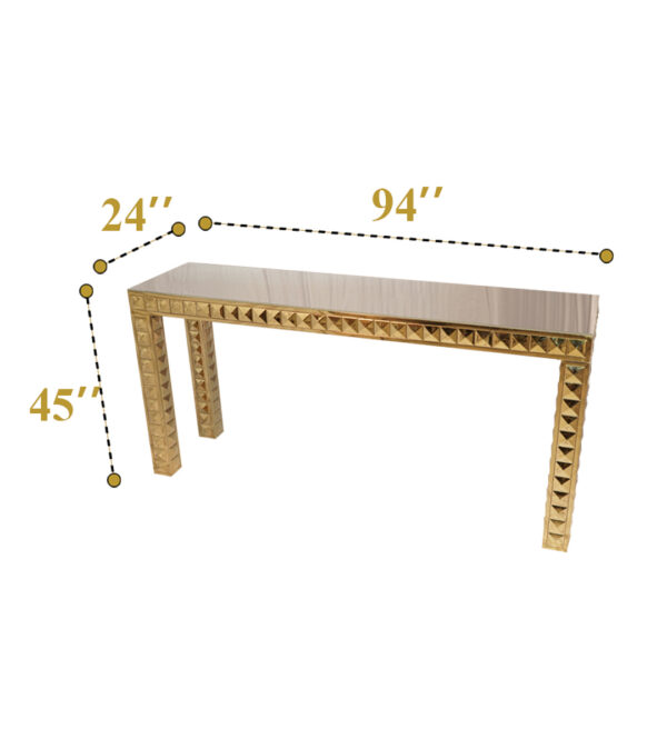 Gold Bar Table (4 Qty) - Image 5
