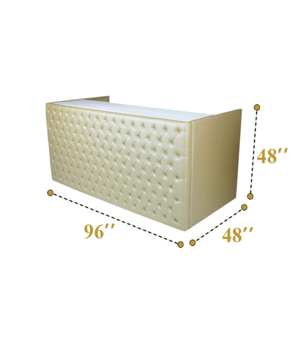 Gold Leather Bar Counter (4 Qty) - Image 4