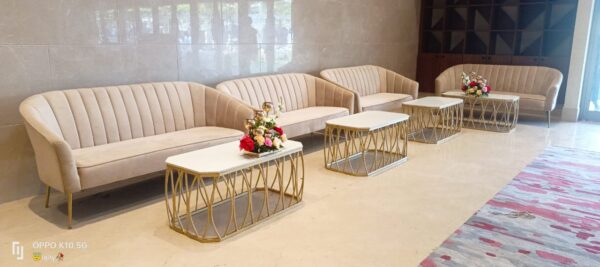 Gold Jhali Coffee Table 1 ( 8 Qty) - Image 2