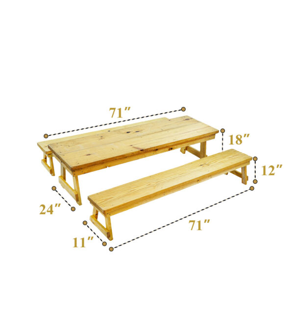 Kids Picnic bench (set 12) - Image 4