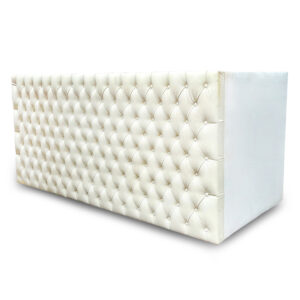 White Leather Bar Counter (4 Qty)