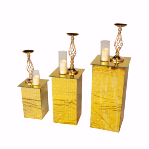 Gold Mirror Boxes (04 Set)