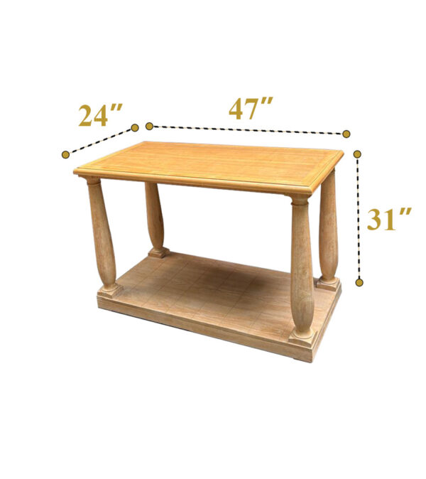 Wooden Pillar Console Table (12 Qty) - Image 4