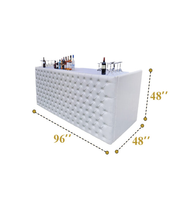Silver Leather Bar Counter (4 Qty) - Image 5