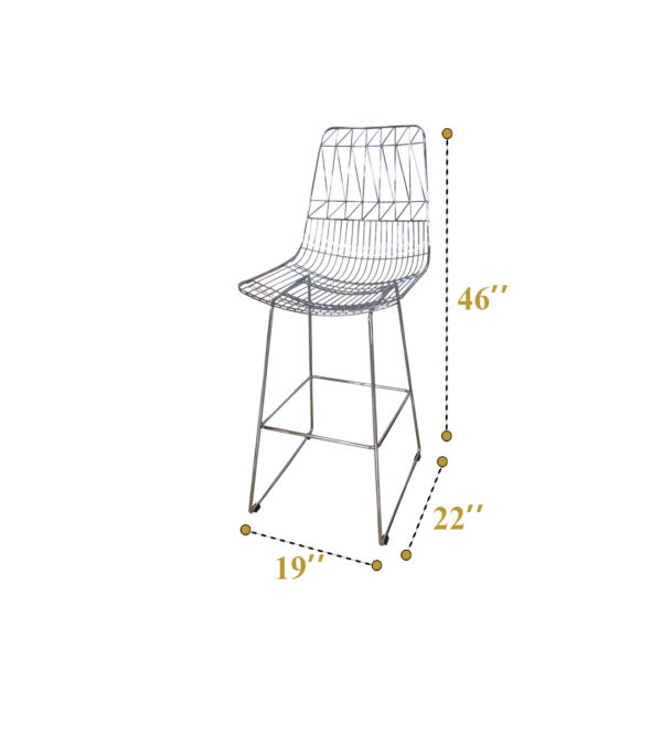 Silver Arrow Bar Chair (24 Qty) - Image 4