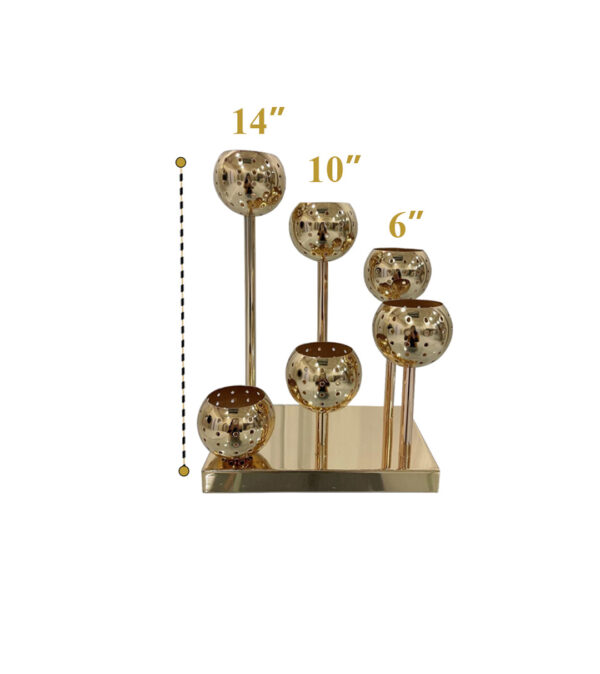 Table Center Pieces (6 candle stands) (24 Qty) - Image 3