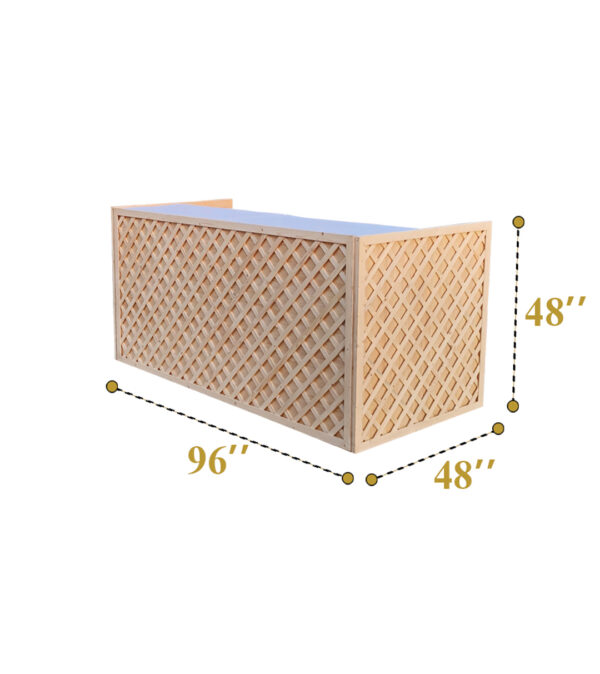 Wooden Trellis Bar Counter (4 Qty) - Image 4