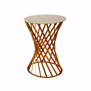 Gold Twisted Cocktail table (12 Qty)