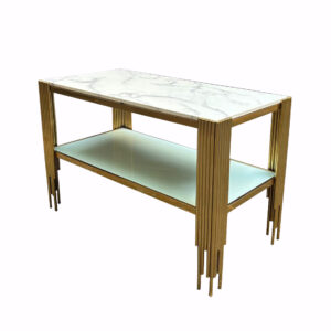 Gold Marble Table (4x2) (28 Qty)
