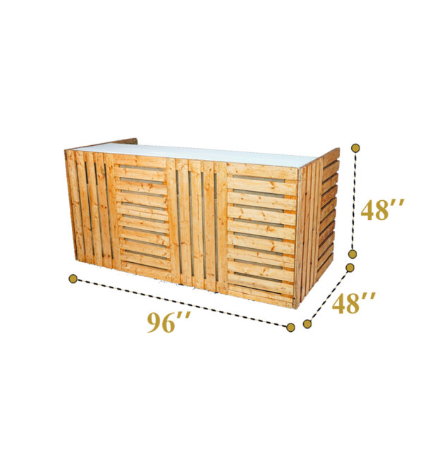 Wooden Pallet Bar Counter (4 Qty) - Image 5