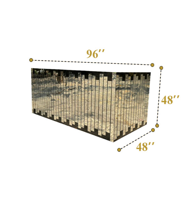 Silver Acrylic Bar Counter ( 4 Qty  ) - Image 3