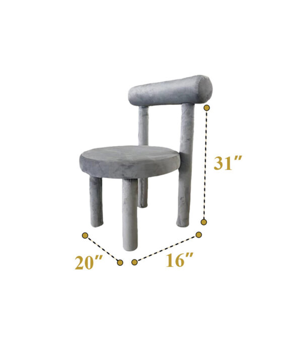 Vidhi Chairs (Grey) (8 Qty) - Image 5